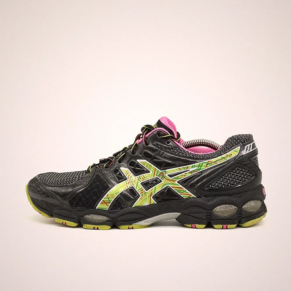 asics laufschuhe damen neon gelb