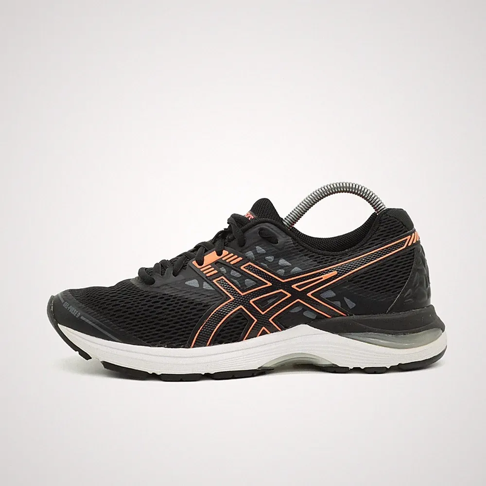ASICS Damen GEL-Pulse 9 Sportschuhe Schwarz Orange Atmungsaktiv Laufschuhe EU 38