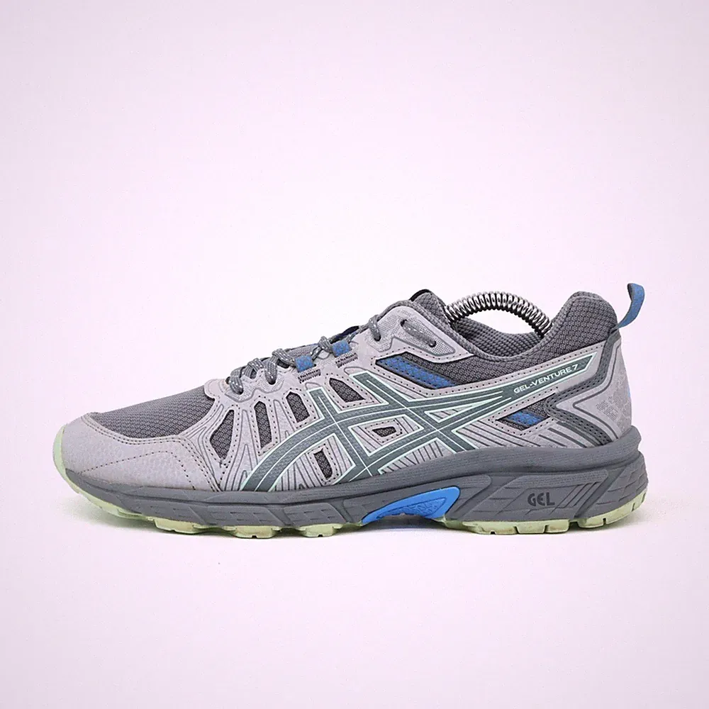 ASICS Damen Gel-Venture 7 Sportschuhe Grau/Blau Low-Top Laufschuhe EU 39.5