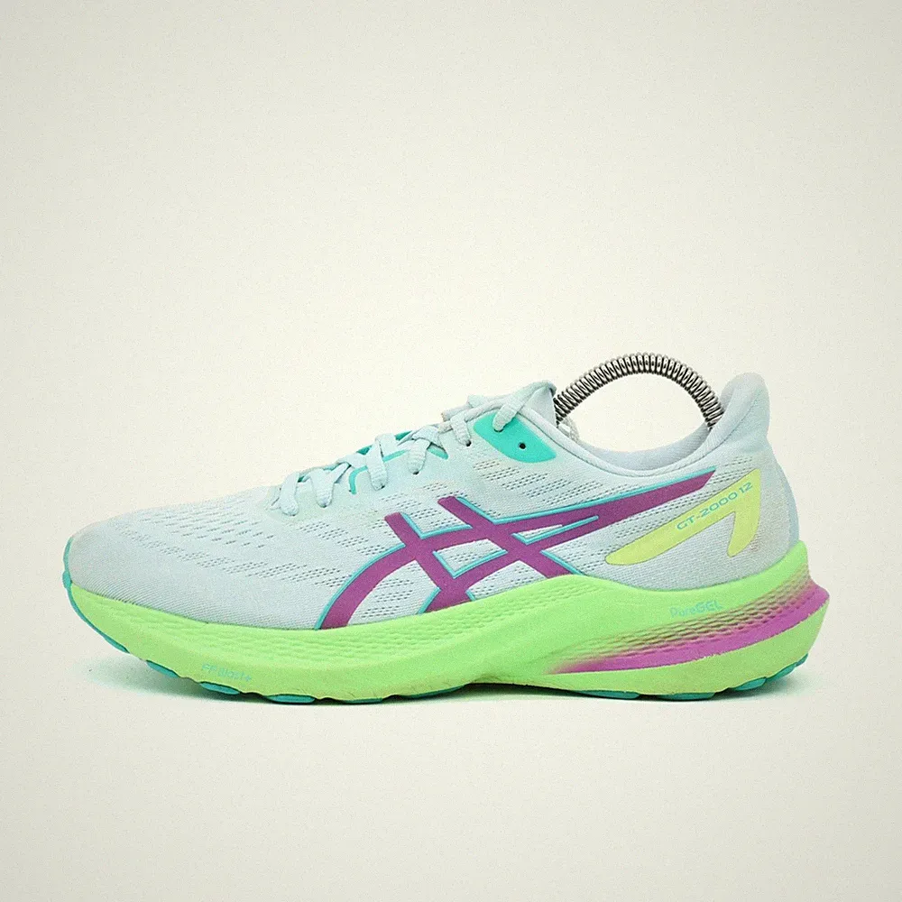 ASICS Damen GT-2000 12 Schuhe EU 42.5 Mintgrün/Neongelb/Lila 1012B646