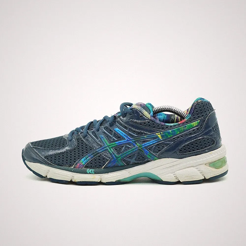 ASICS Damen T48AQ Sneaker Blau Multicolor Synthetik & GEL Laufschuh EU 40
