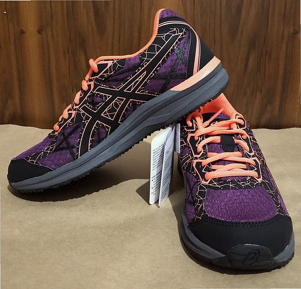 ASICS Endurant Damen Sneakers Laufschuhe Lila/Schwarz/Coral 37.5 (37) NEU