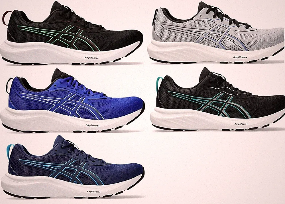 Asics Gel-Contend 9 Laufschuhe Herrenschuhe Schwarz Sneaker für Sport 2025