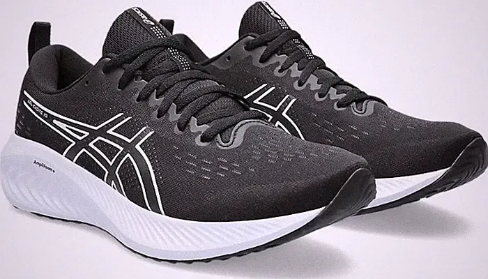 Asics Gel-Excite 10 Schwarz Weiß Herren Sneaker Schuhe Gr. UK 11