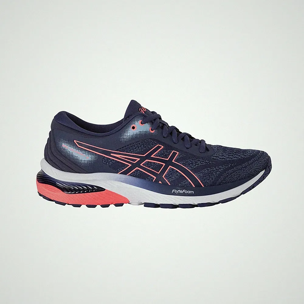 Asics Gel-Glorify 5 Thunder Blue/Blazing Coral Blau Running Laufschuhe Outdoor