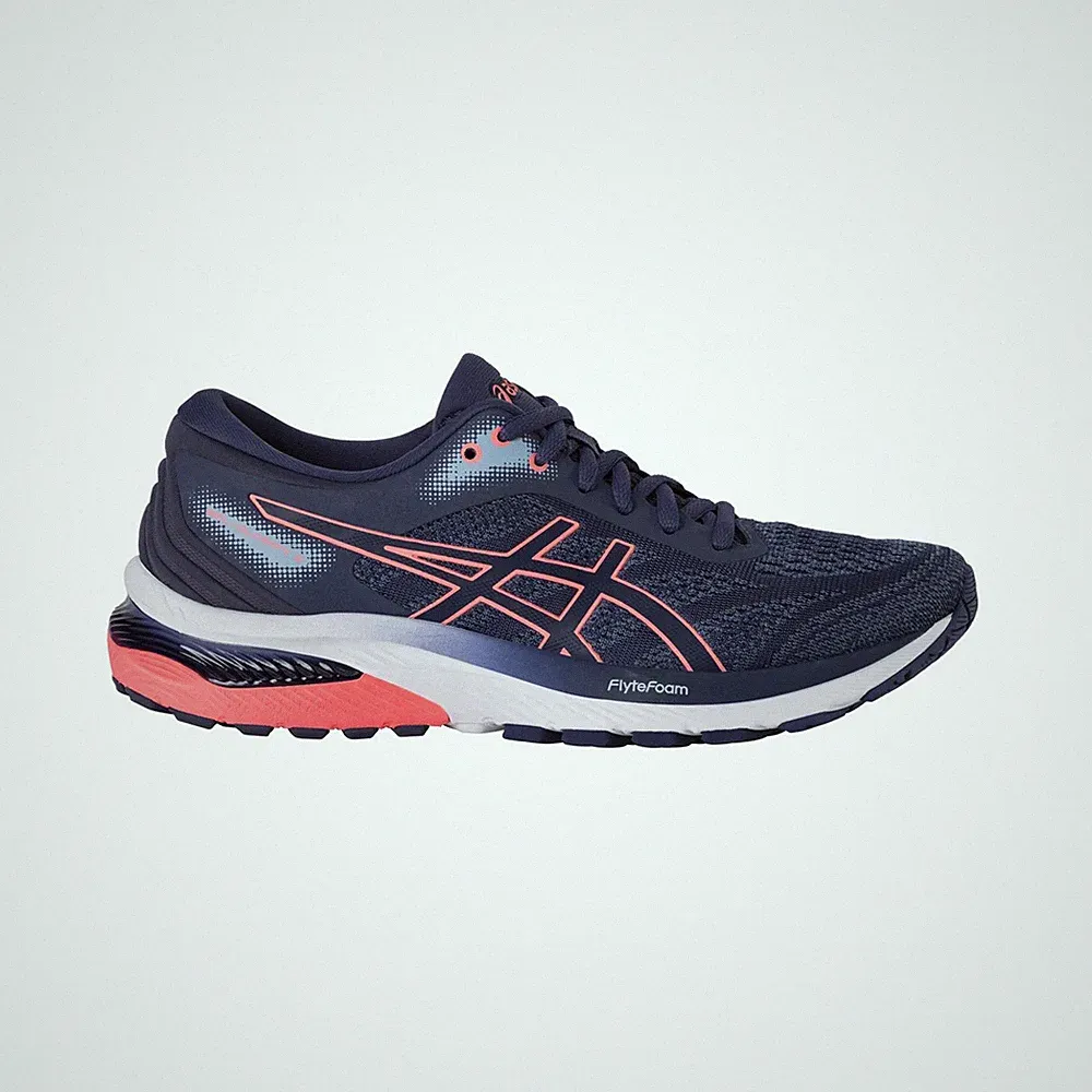 Asics Gel-Glorify 5 Thunder Blue/Blazing Coral Blau Running Laufschuhe Outdoor