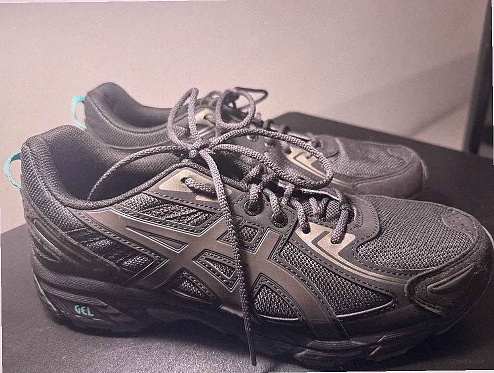 ASICS GEL Herren Laufschuhe Sneaker Schwarz Mesh Atmungsaktiv EU 42,5