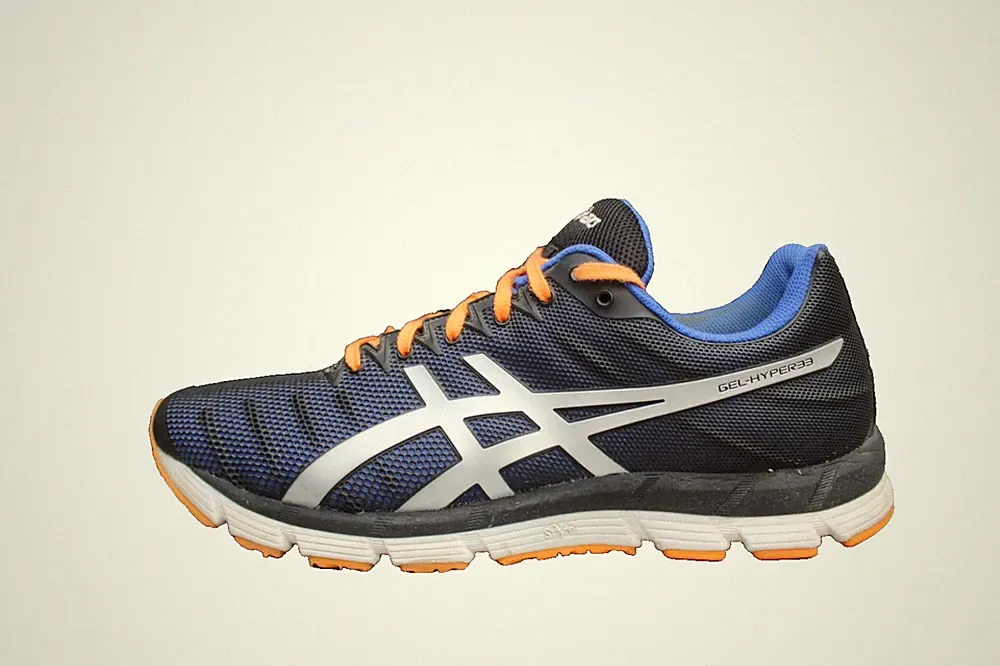 ASICS GEL-HYPER33 Herren Schuhe Laufschuhe Blau_Orange Gr.48 US 13