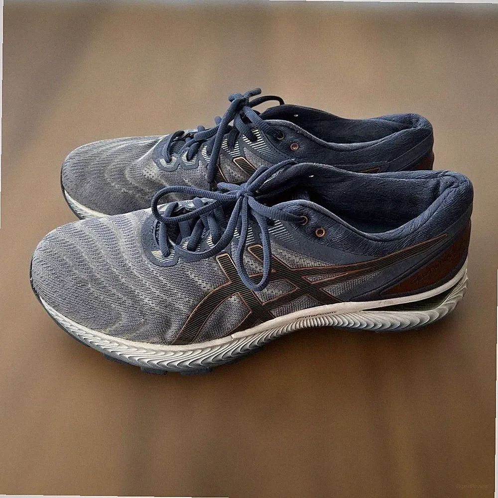 ASICS GEL-NIMBUS 22 Laufschuhe Herren 28 cm blau silber orange FlyteFoam