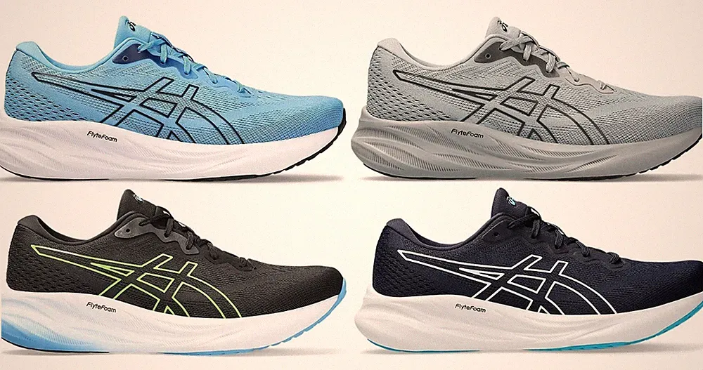 Asics Gel pulse 15 Laufschuhe für Herren Damen Rot Blau