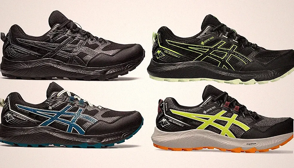 ASICS GEL SONOMA 7 GTX GORE-TEX SCHUHE SHOES HERREN SCHWARZ TRAIL RUNNING KAYANO