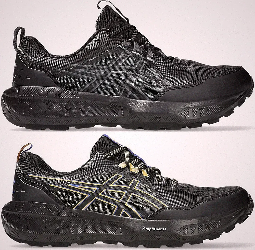 ASICS GEL SONOMA 8 GTX GORE-TEX SCHUHE SHOES HERREN SCHWARZ TRAIL RUNNING KAYANO