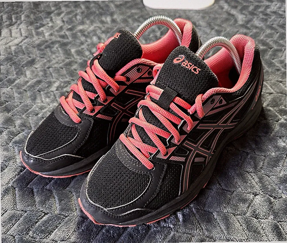 ASICS GEL T7K8N Damen Laufschuhe Sneaker schwarz/rosa EU 37,5 atmungsaktiv