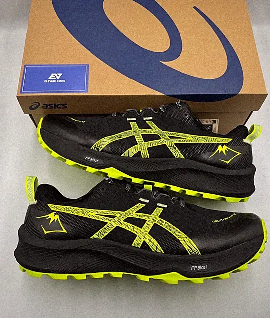 Asics Gel Trabuco 12 GTX Laufschuhe schwarz gelb UK 10 1011B801 003