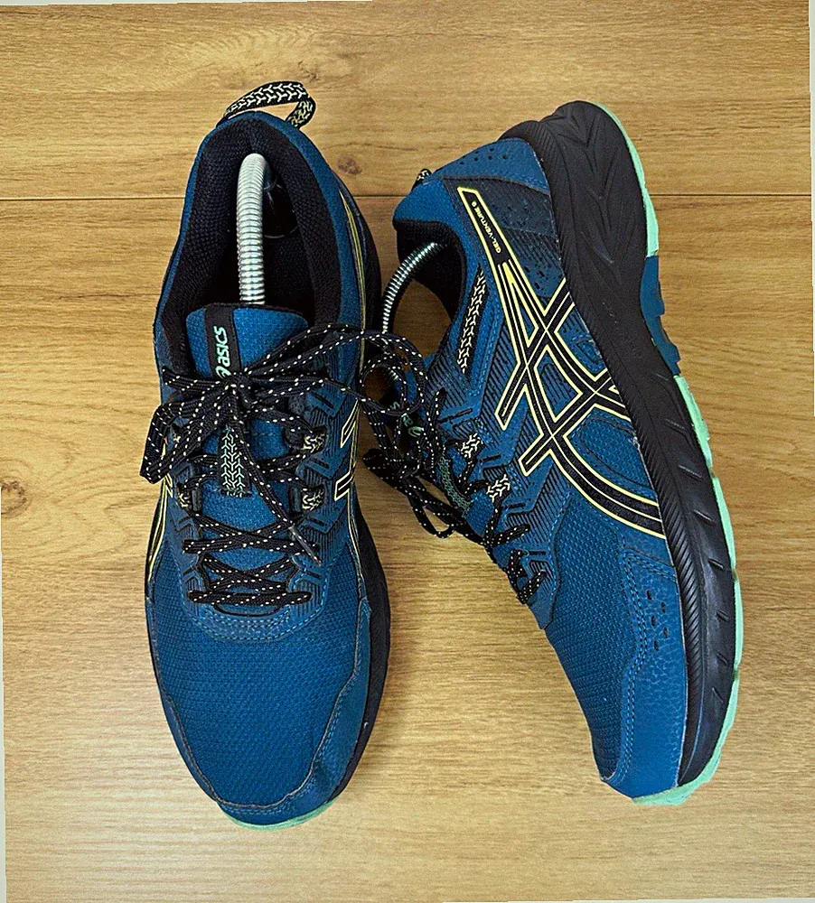 Asics Gel Venture 9 Trailrunningschuhe Navy Gelb UK 8