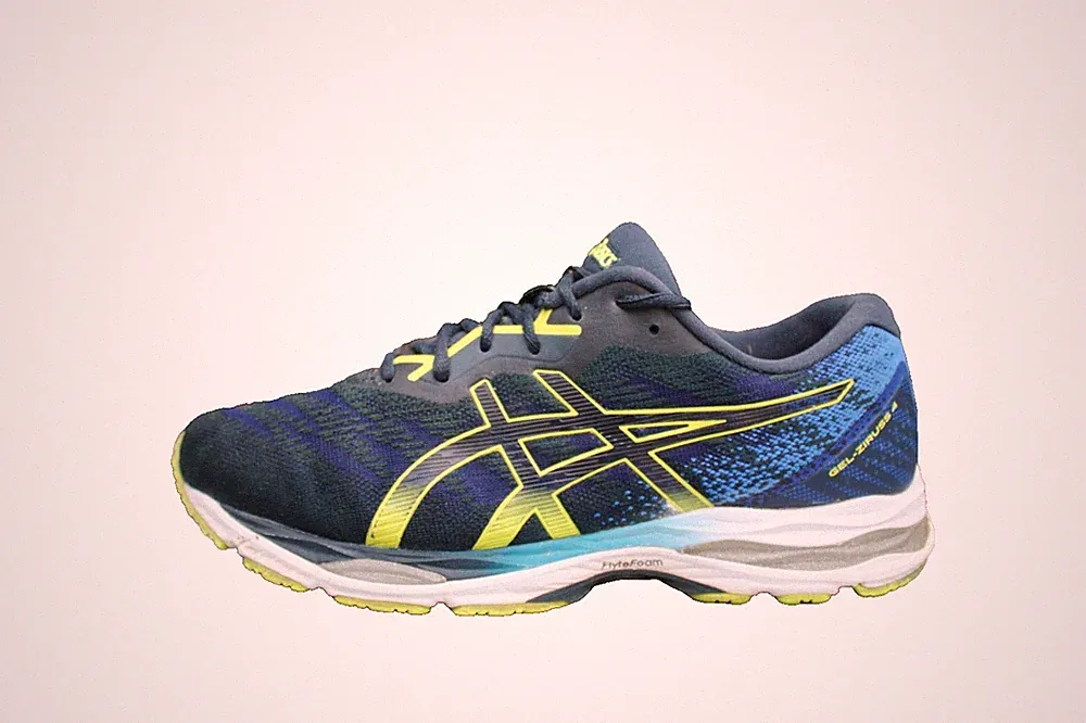 ASICS GEL-ZIRUSS 4 Herren Schuhe Laufschuhe Blau_Gelb Gr.44 UK 9