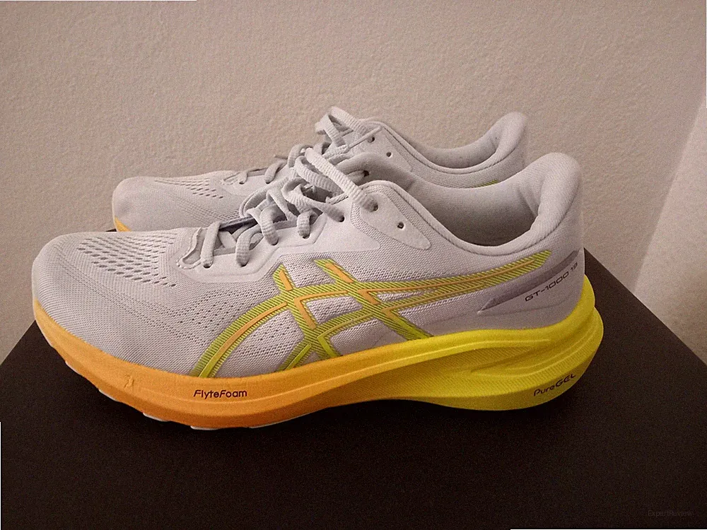 Asics GT-1000 13 PARIS COOL GRAU GELB RUNNING LAUFEN Marathon Jogging 42,5