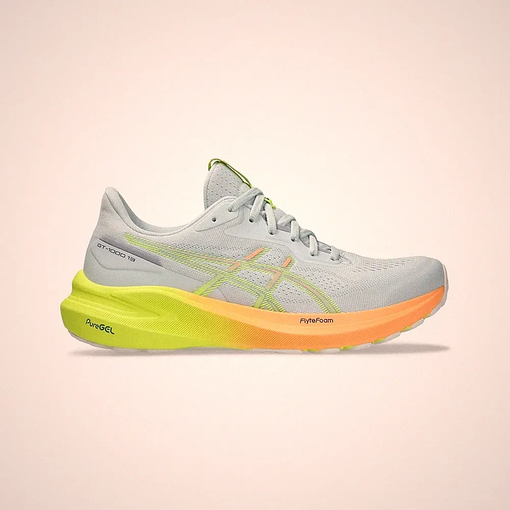 Asics GT-1000 13 PARIS COOL GREY/SAFETY YELLOW GRAU GELB RUNNING OUTDOOR LAUFEN