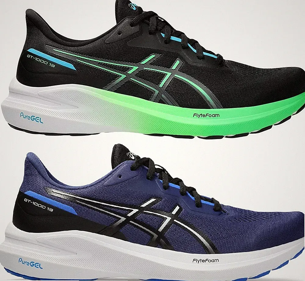 ASICS GT 1000 - 13 SCHUHE SHOES RUNNING RUNNING HERREN SCHWARZ BLAU KAYANO NINBUS GEL