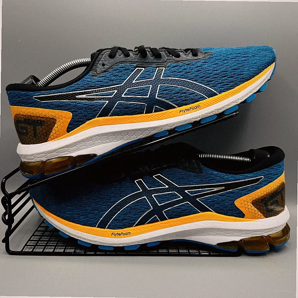Asics GT-1000 9 Laufschuhe blau/orange UK Größe UK 11,5