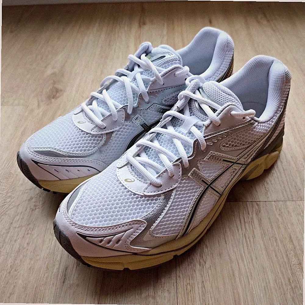 ASICS GT-2160 Herren Laufschuhe Sneaker Weiß/Silber Low Top Mesh Schnürung