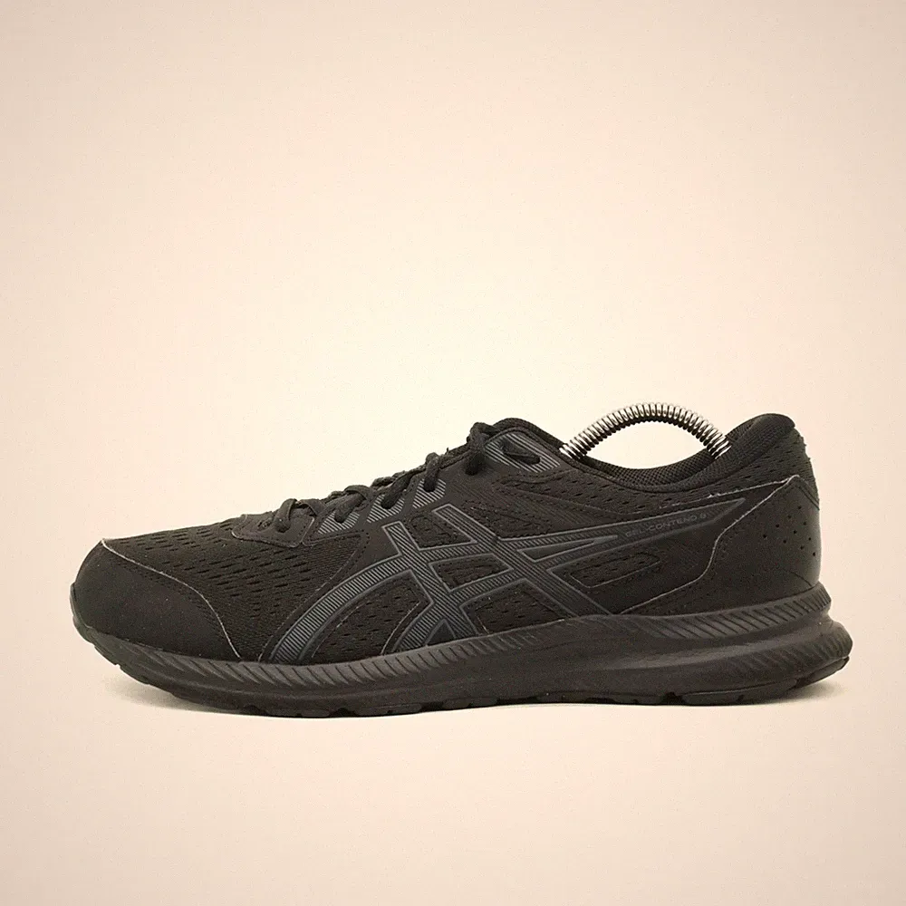 ASICS Herren Gel-Contend 6 Sportschuhe Schwarz Leichtgewicht Laufschuhe EU 44.5