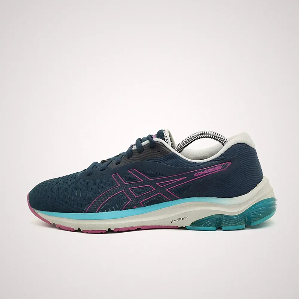 ASICS Herren Gel-Excite 7 Sportschuhe Blau/Pink Mesh Low-Top Gel Laufschuh EU 42