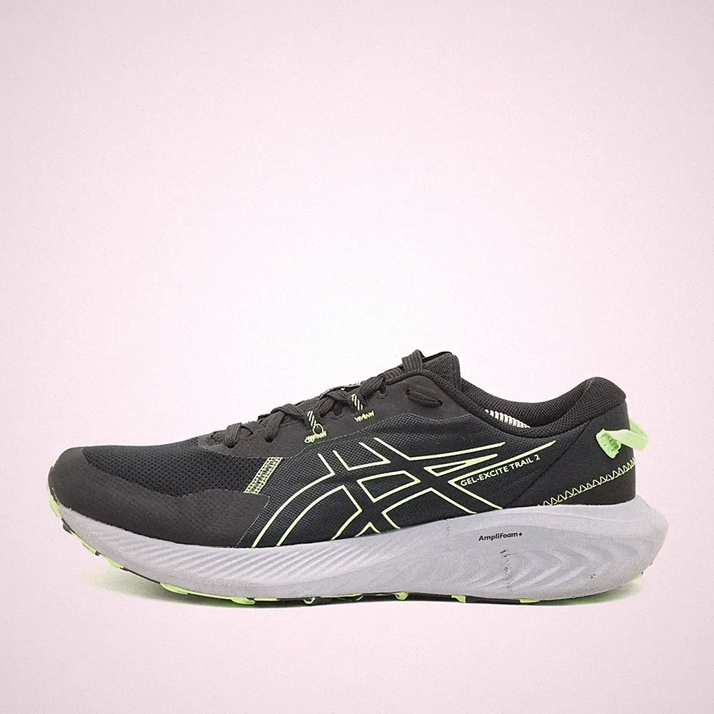 ASICS Herren GEL-EXCITE TRAIL 2 Sneaker EU 45 Schwarz/Neongr�n 1011B594 �mpfung