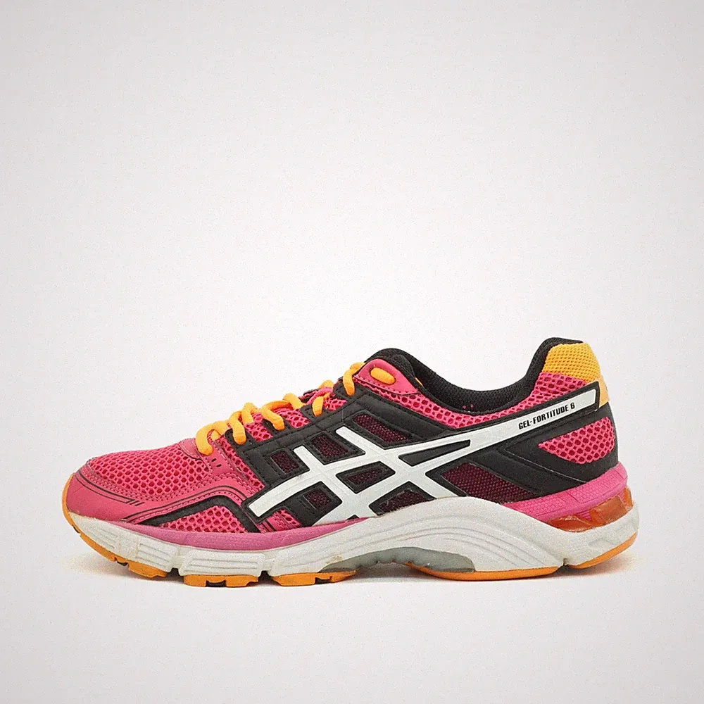 ASICS Herren Gel-Fortitude 6 Sneaker Pink/Orange/Schwarz Gel Laufschuhe EU 43