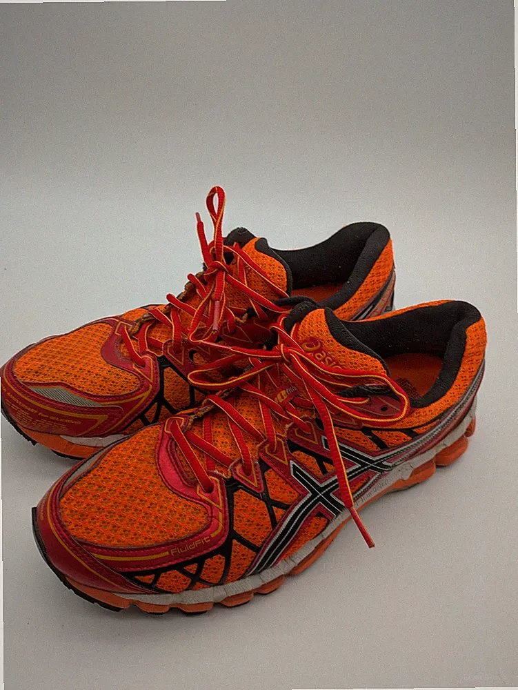 Asics Herren GEL-KAYANO 20 Laufschuhe EU 44,5 US 10,5 Orange Schwarz T3N2N