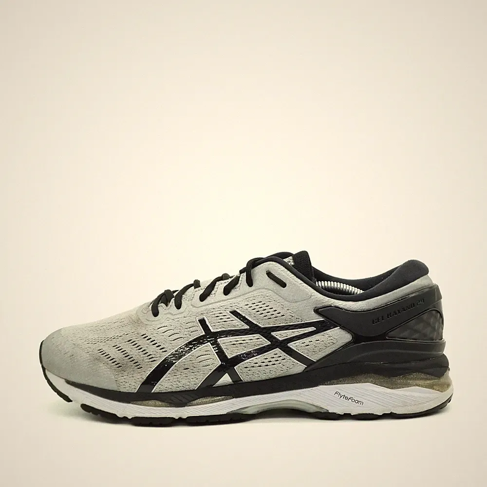 ASICS Herren Gel-Kayano 21 Schuhe Grau Synthetik Atmungsaktiv Laufschuhe EU 45