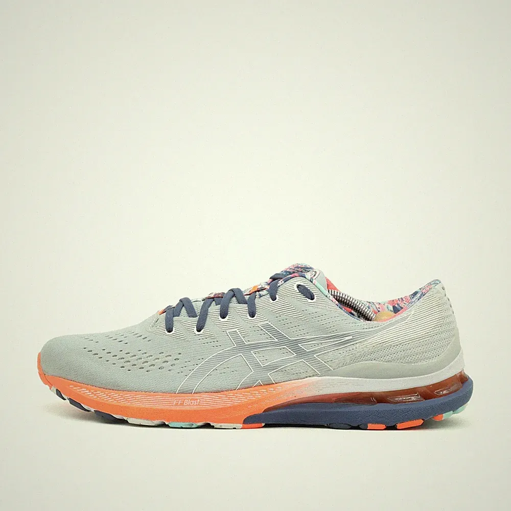 ASICS Herren Gel-Kayano 28 Sportschuh EU 50.5 Grau/Blau/Orange 1011B310