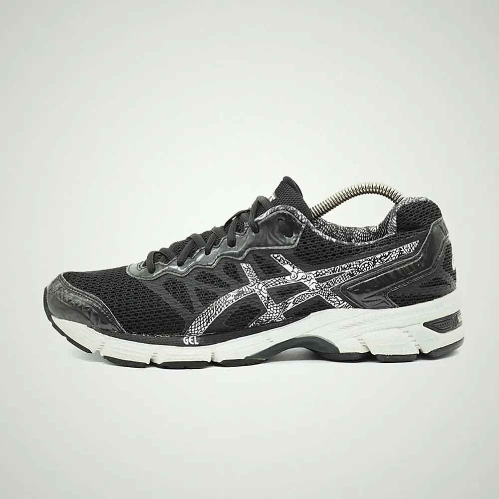 ASICS Herren Gel Sneaker Schwarz Synthetik Atmungsaktiv Laufschuh EU 41.5
