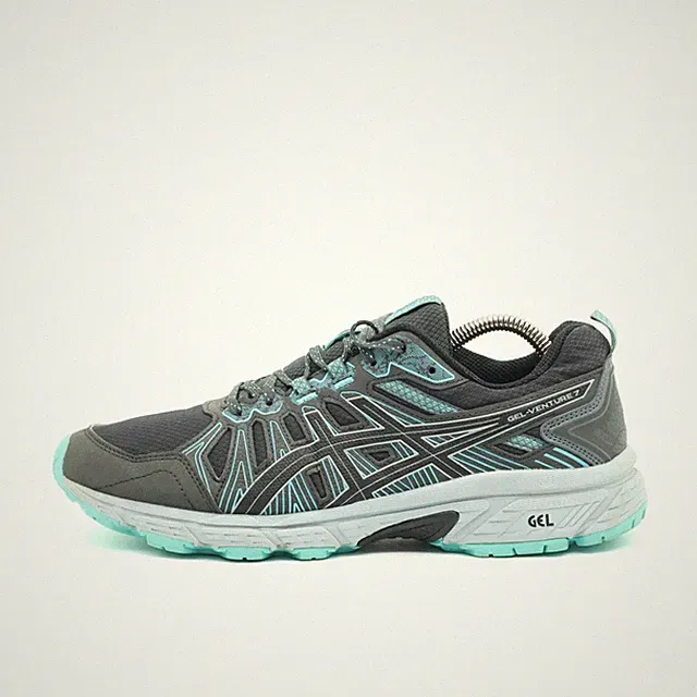 ASICS Herren GEL-VENTURE 7 Sneaker EU 42 grau/türkis 1012A682 GEL Passform