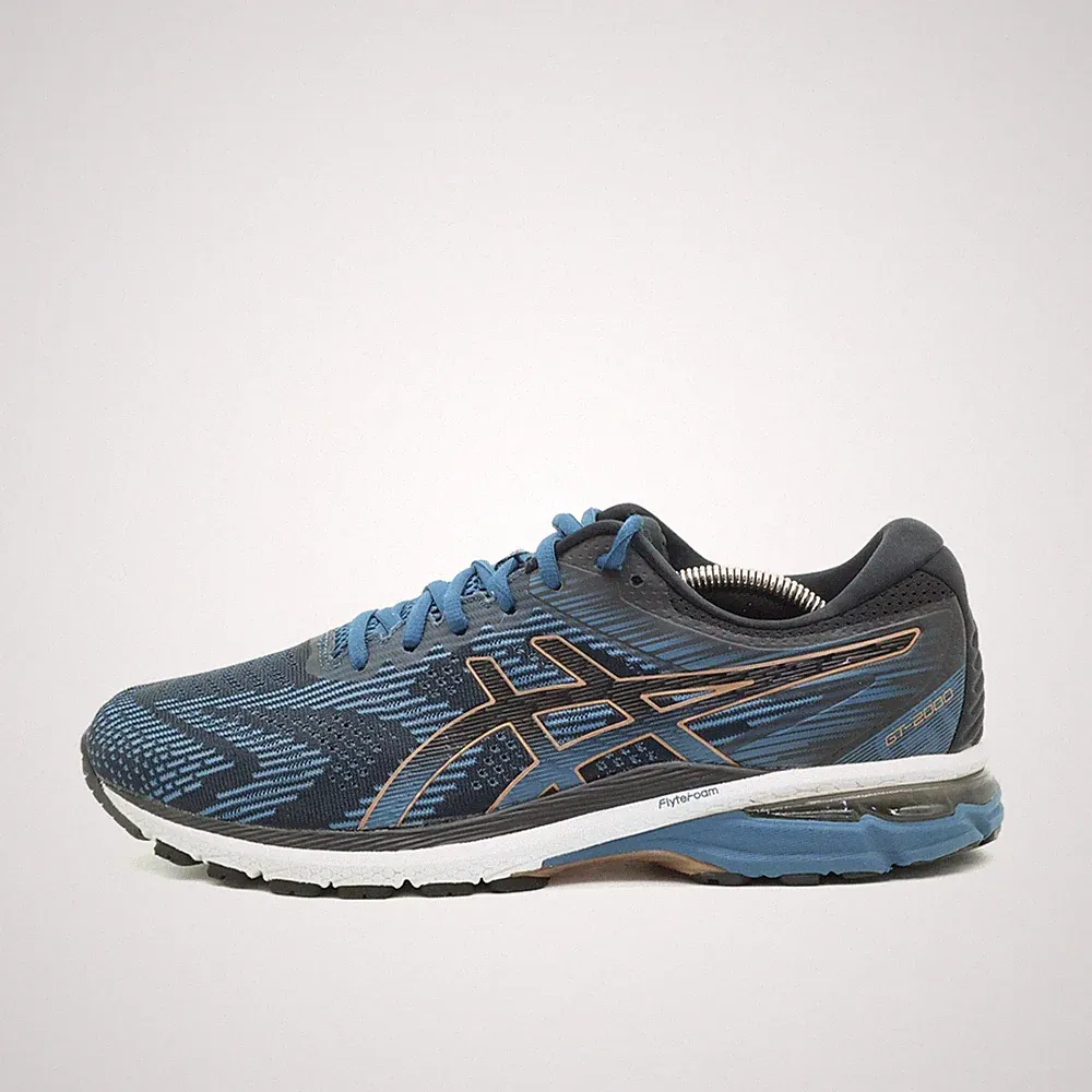ASICS Herren GT-2000 8 Sportschuh Blau/Schwarz/Bronze FlyteFoam Laufschuh EU 44