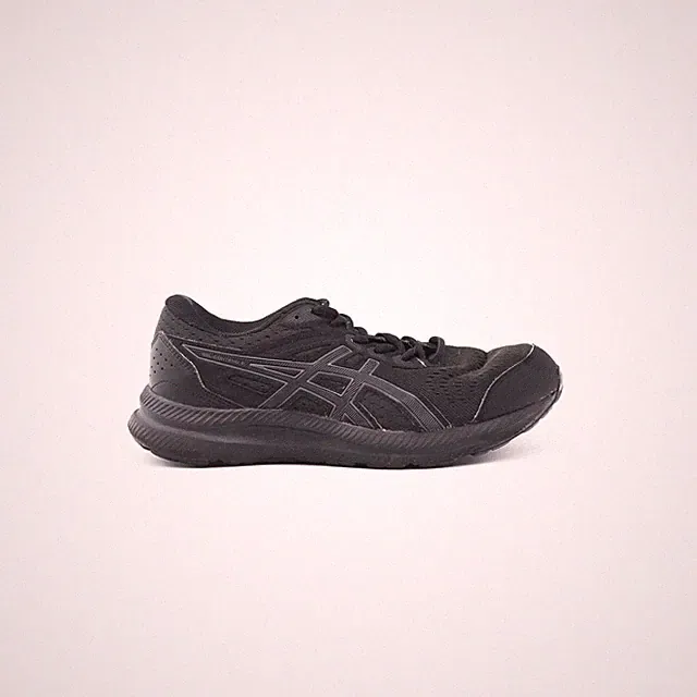 Asics Herren Laufschuhe Schwarz Größe UK 6,5 Stoff Sportschuhe