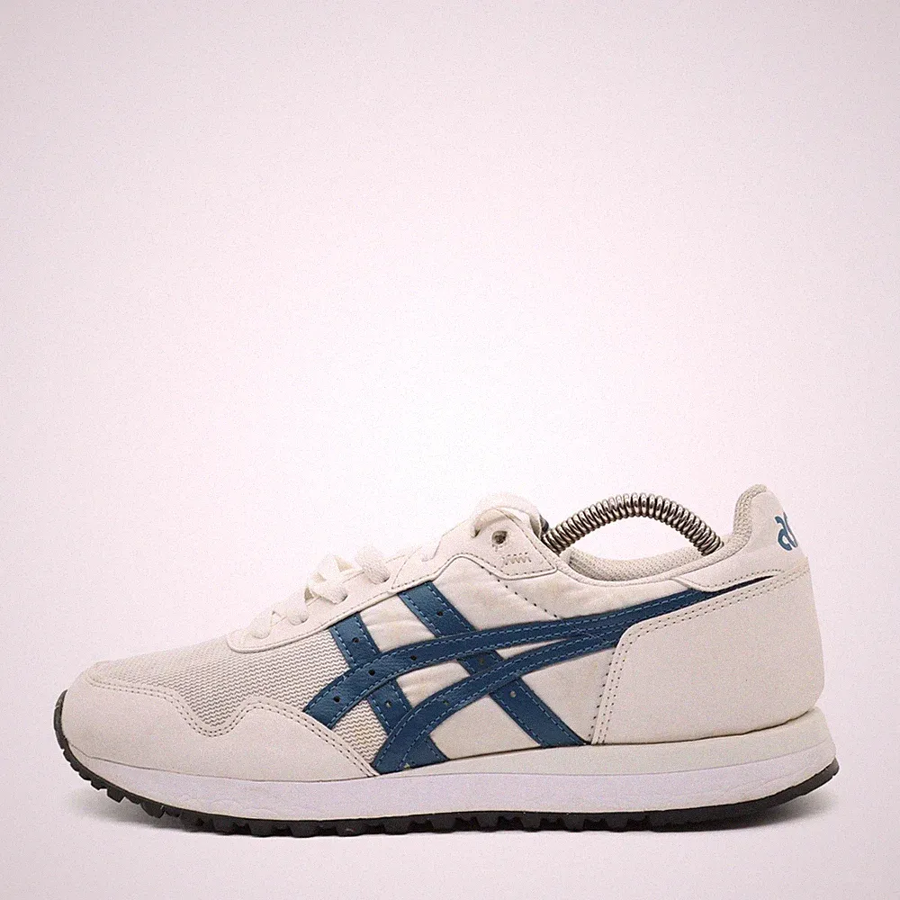 ASICS Herren Laufschuhe Sneaker EU 41.5 Weiß/Blau 1201A792 Keine Angabe