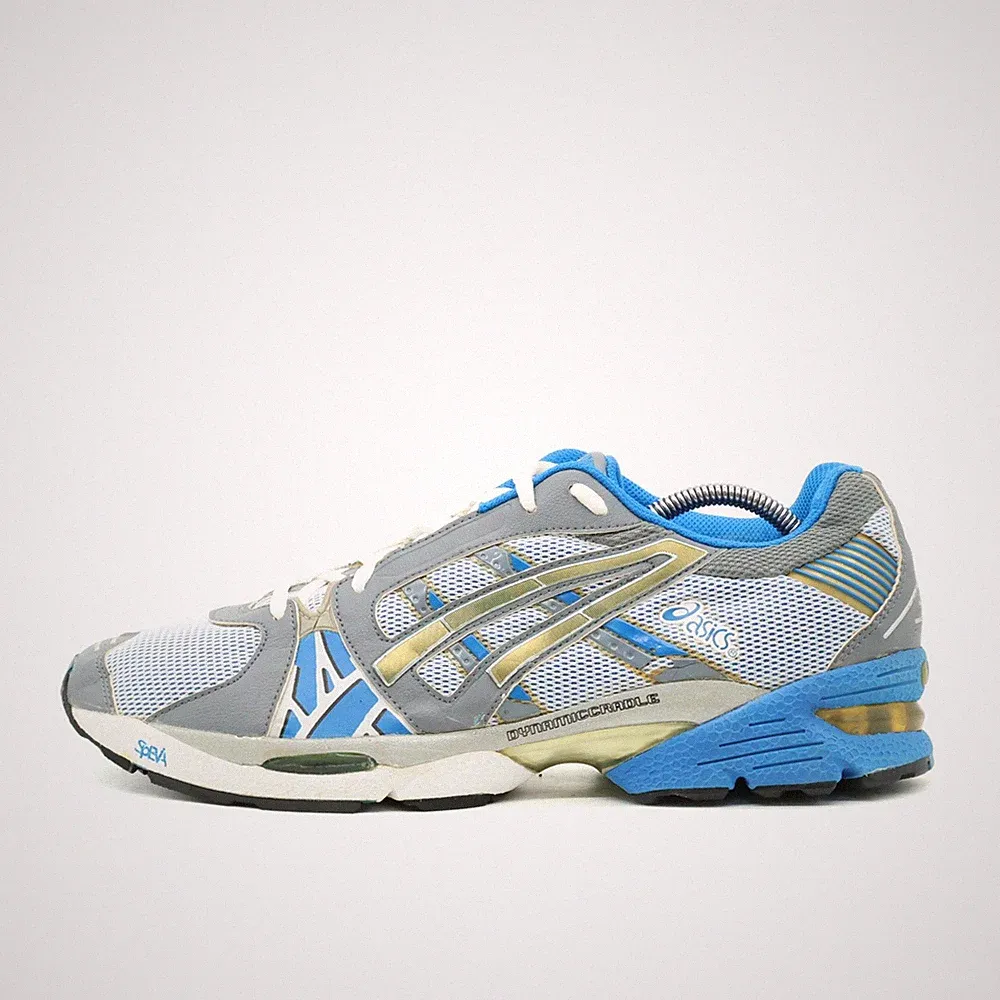 ASICS Herren TQ60Q Sneaker Grau/Blau/Weiß GEL Laufschuhe EU 48