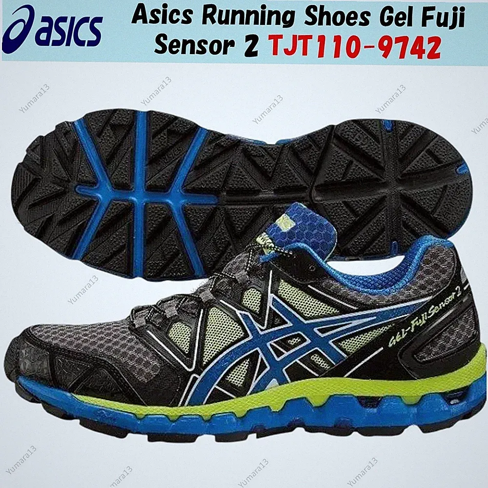 Asics Laufschuhe Gel Fuji Sensor 2 Titanium Blue TJT110-9742 Herren Gr.