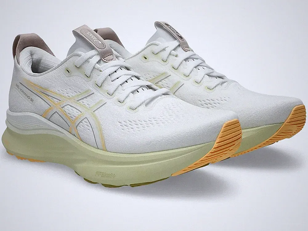 ASICS Laufschuhe GEL-KAYANO 32 White/Orange Glow 1011C052.101