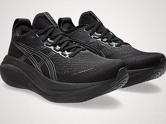 ASICS Laufschuhe GEL-NIMBUS 27 1011B958.001 Schwarz Graphit Grau Herren Sneaker