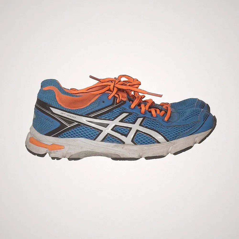 Asics, Laufschuhe, Größe: 36, Blau/Orange/Weiß, Herren #0Ed