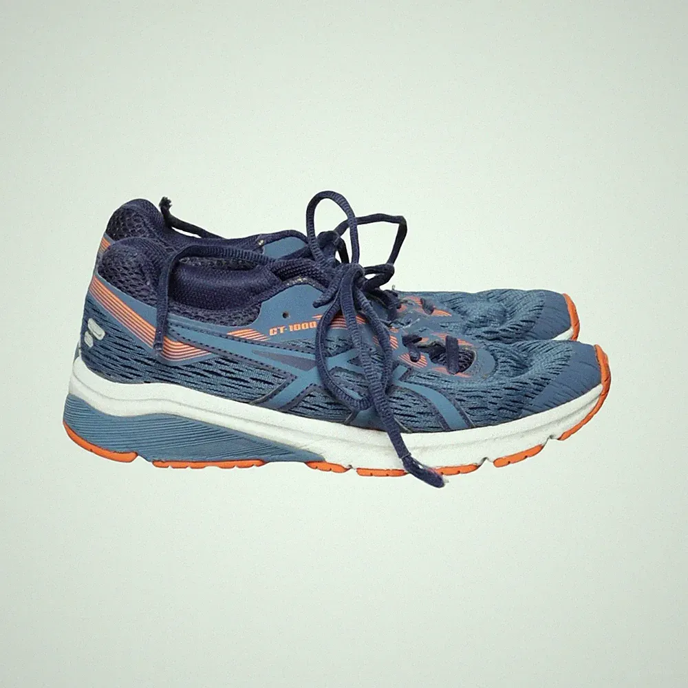 Asics, Laufschuhe, Größe: 36, GT 1000, Blau/Orange/Weiß, Herren #VV8