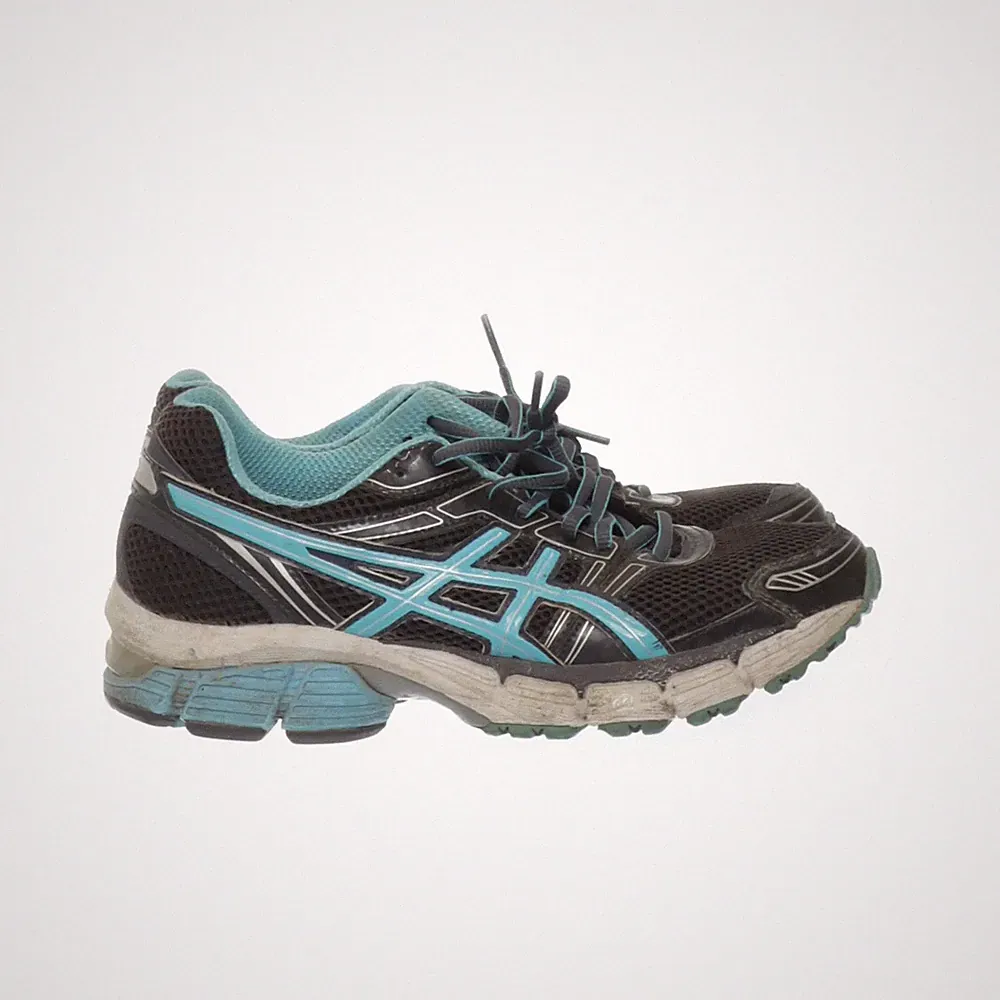 Asics, Laufschuhe, Größe: 38, T37RQ, Schwarz/Blau, Herren #gdl