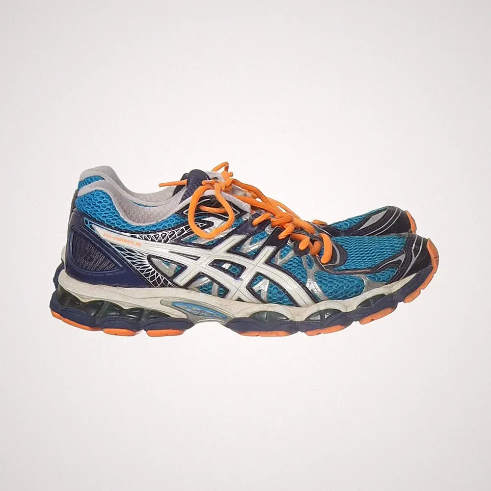 Asics, Laufschuhe, Größe: 40 1/2, Blau/Orange/Mehrfarbig, Herren #bwF