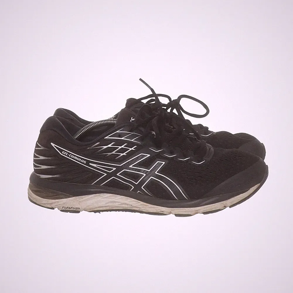 Asics, Laufschuhe, Größe: 40 1/2, Schwarz/Weiß, Herren #qwh