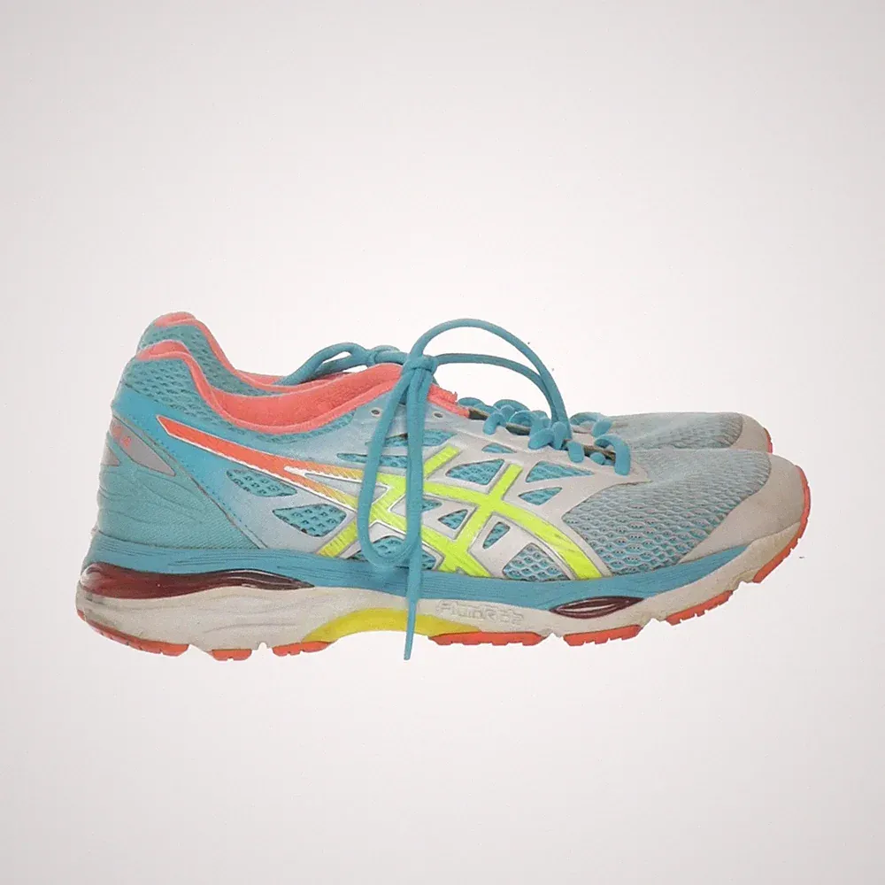 Asics, Laufschuhe, Größe: 40, Blau/Pink/Gelb, Damen #7sH