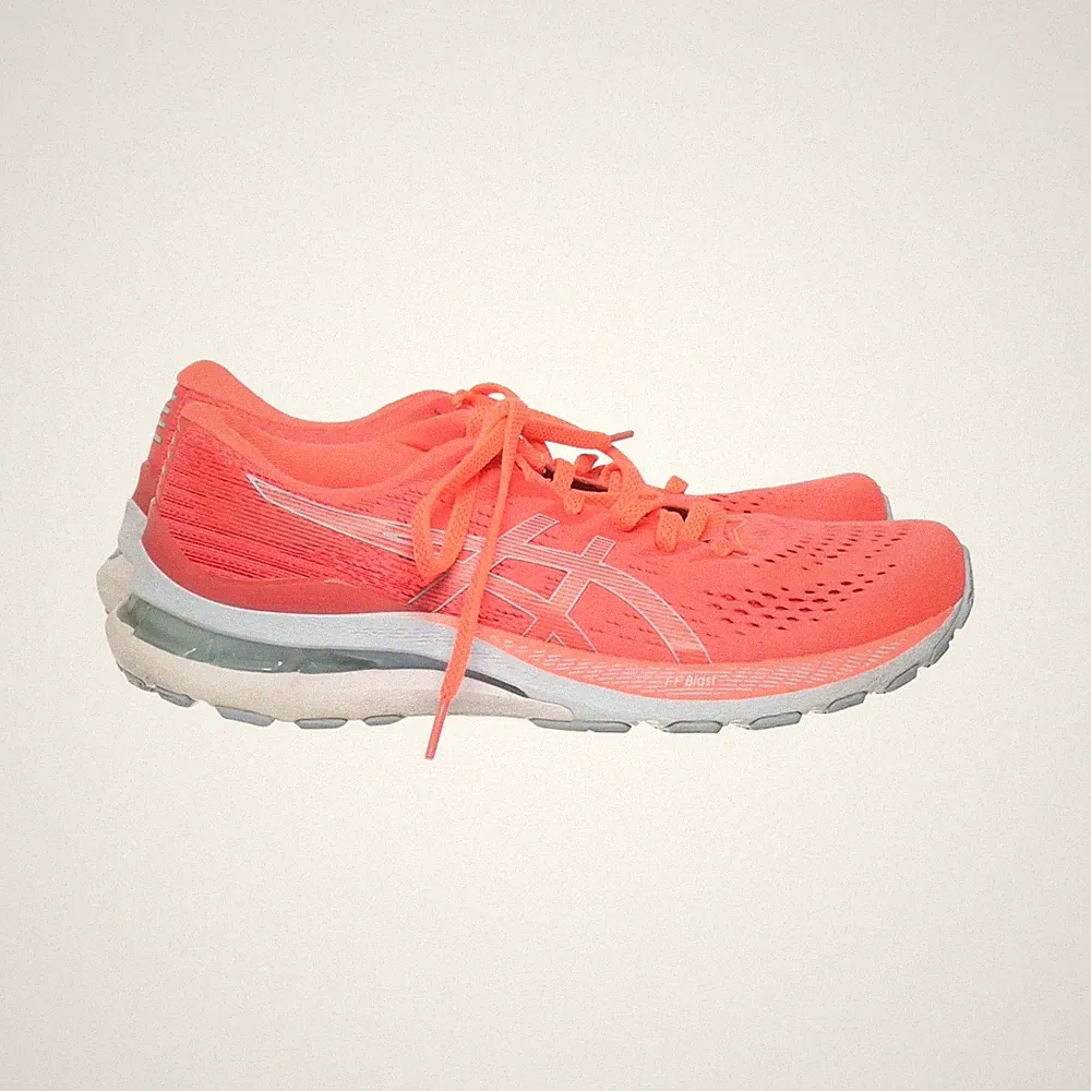 Asics, Laufschuhe, Größe: 41 1/2, Polyurethan, Orange, Damen #aBL