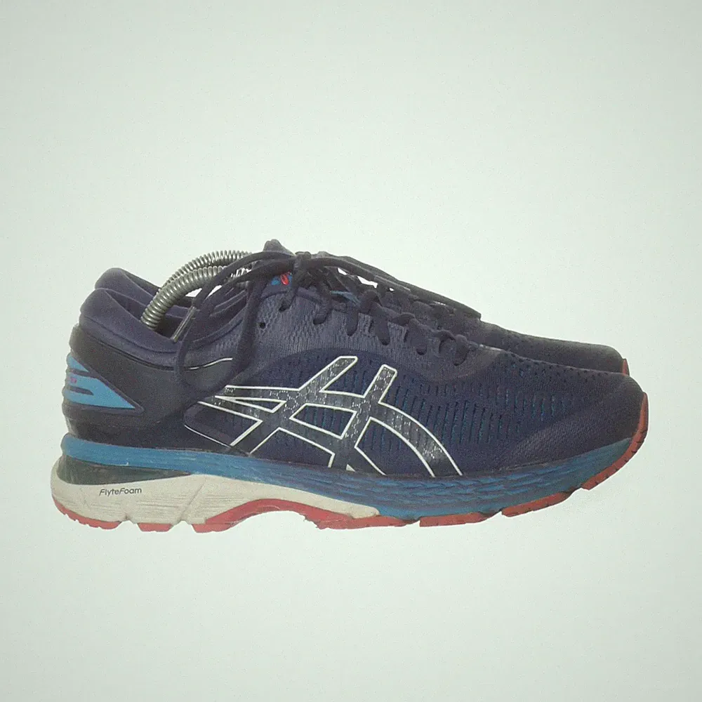 Asics, Laufschuhe, Größe: 42, Blau/Rot, Herren #qYQ
