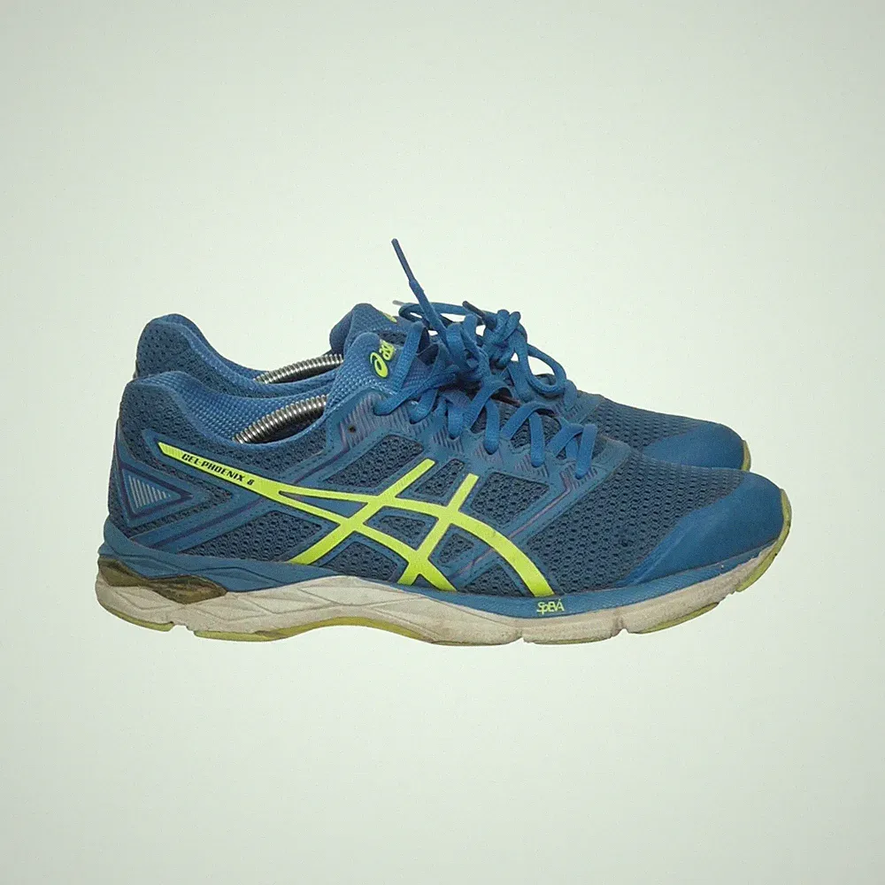 Asics, Laufschuhe, Größe: 42, Excaliber 10, Blau/Gelb, Herren #0iw